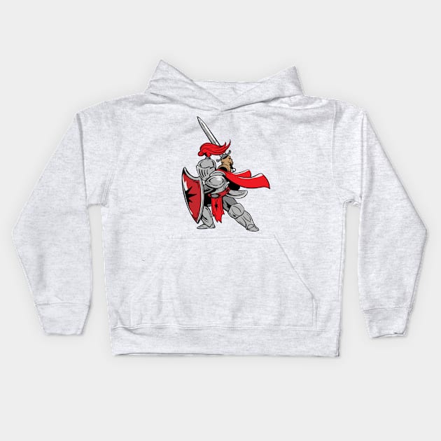 A Knight Motive Ready To Fight Kids Hoodie by pabrun